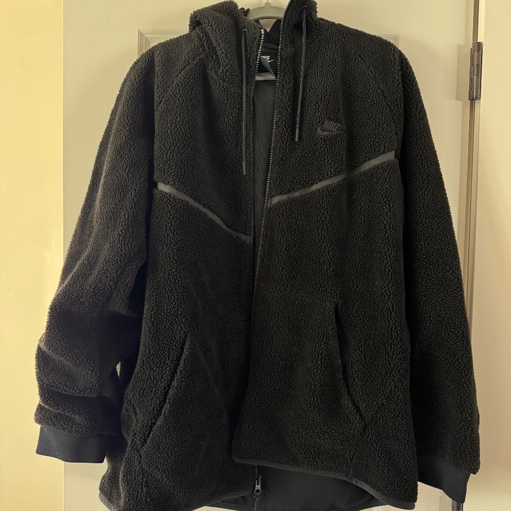 Nike Jacket mens sherpa jacket zipup